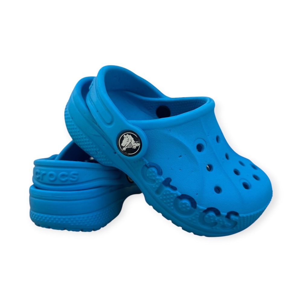 Crocs Clog Kids Size C7 Blue Slip On Water Friendly Comfort Shoes